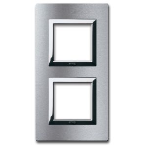 Placca Vera44 Allum. Naturale 2+2M AVE 44PA24ALS