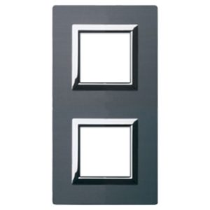 Placca Vera44 Allum. Antracite 2+2M AVE 44PA24ANS