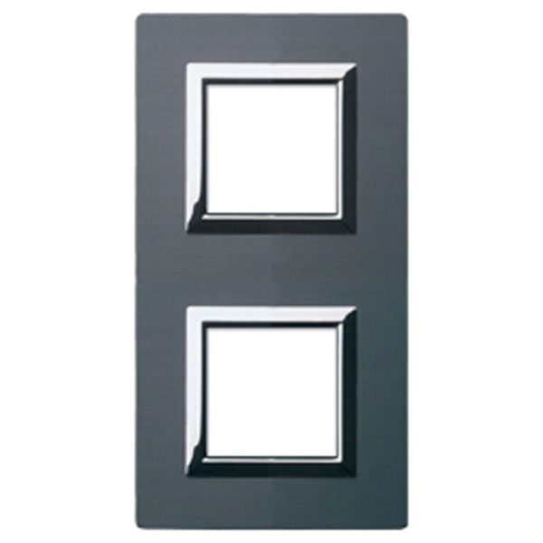 Placca Vera44 Allum. Antracite 2+2M AVE 44PA24ANS