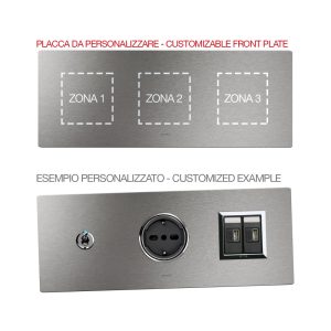 Placca Mult.Pers.Allu.Natur. 2+2+2M AVE 44PA26ALS-XX