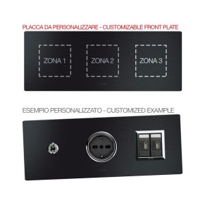 Placca Mult.Pers.Allu.Antrac.2+2+2M AVE 44PA26ANS-XX