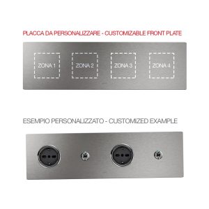 Placca Mult.Pers.Allu.Natu.2+2+2+2M AVE 44PA28ALS-XX