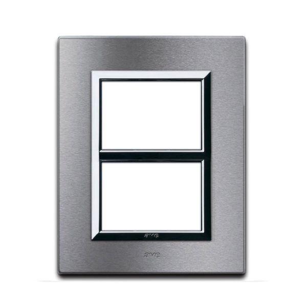 Placca Vera44 Allum. Naturale 3+3M AVE 44PA33ALS
