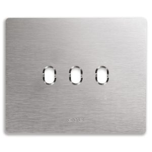 Placca New Style Alluminio Nat.3Com AVE 44PAN03ALS