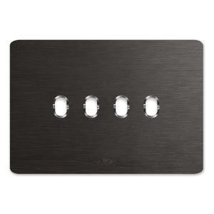 Placca New Style Allum.Antrac. 4Com AVE 44PAN04ANS