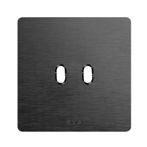 Placca 98X98 Allum.Antrac.2Com.Lev. AVE 44PANQ22ANS