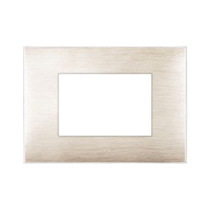 Placca Young44 Beige Spazzol. 3D 3M AVE 44PJ03BEG/3D