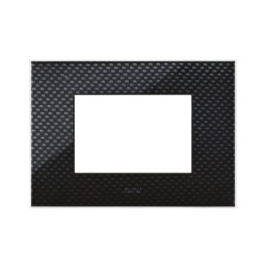 Placca Young44 Carbon Scuro 3D 3M AVE 44PJ03CBS/3D