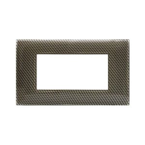 Placca Young44 Carbon Chiaro 3D 4M AVE 44PJ04CBC/3D