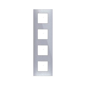 Placca Young Grigio Met. 2+2+2+2 8M AVE 44PJ38GM