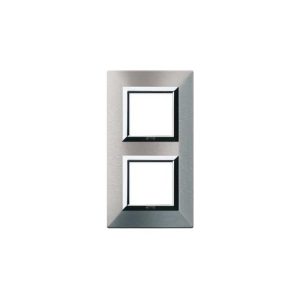 Placca Zama44 Alluminio Natur. 2+2M AVE 44PK24ALS