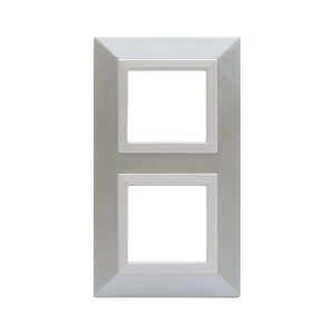 Placca Zama44 Bianco Micalizz. 2+2M AVE 44PK24BMC