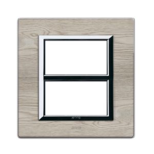 Placca Vera44 Legno Rovere Sbi.3+3M AVE 44PL33RS