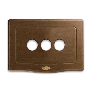 Placca England Style Legno Noc.3Com AVE 44PLE03NOC