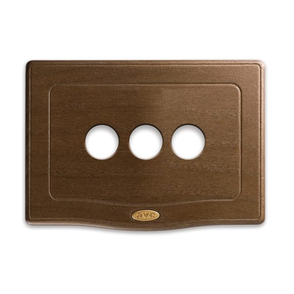 Placca England Style Legno Noc.3Com AVE 44PLE03NOC