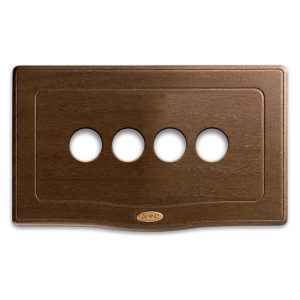 Placca England Style Legno Noc.4Com AVE 44PLE04NOC