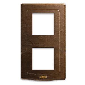 Placca Eng. Style Legno Noce 2+2M AVE 44PLT24NOC