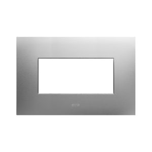 Placca Smart44 Metallo Acciaio 4M AVE 44PSM4AS