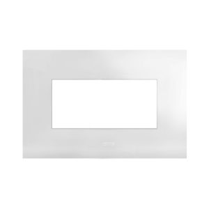Placca Smart44 Metallo Bianco 4M AVE 44PSM4B