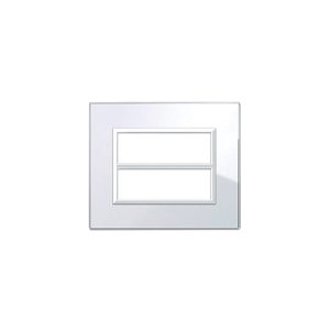 Placca Vera44 Vetro Bianca 6+6M AVE 44PV12BL
