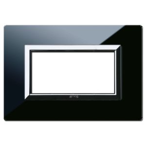 Placca Vera44 Vetro Nero Assolut 4M AVE 44PV4NAL