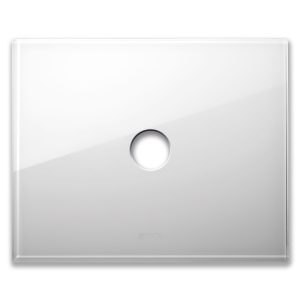 Placca New Style Vetro Bianca 1Com AVE 44PVN01BL