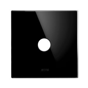 Placca 98X98 Vetro Nera 1Com.Lev. AVE 44PVNQ21NAL