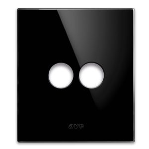 Placca New Style Vetro Nero As.2Com AVE 44PVNT22NAL