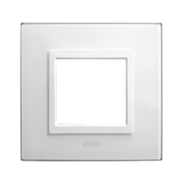 Placca Fines. 98X98 Vetro Bianco 2M AVE 44PVQ22BL