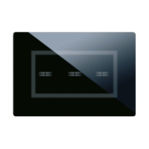 Placca Veratouch Nero Assoluto 3Com AVE 44PVTC03NAL