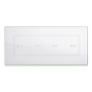 Placca Veratouch Bianca 4Com AVE 44PVTC04BL