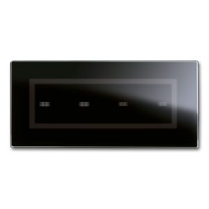 Placca Veratouch Nero Assoluto 4Com AVE 44PVTC04NAL