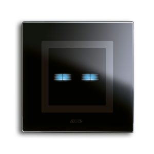 Placca Veratouch Nero Assoluto 2Com AVE 44PVTC22NAL