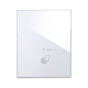 Placca Touch Ga/P Vetro Bianco 3+3M AVE 44PVTC33GA-BL