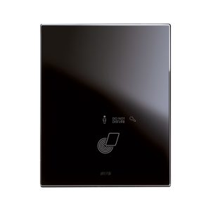 Placca Touch Ga/P Vetro Nero 3+3M AVE 44PVTC33GA-NAL