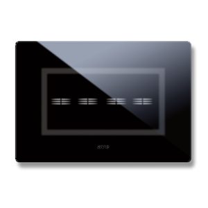 Placca Veratouch Nero Assoluto 4Com AVE 44PVTC4NAL
