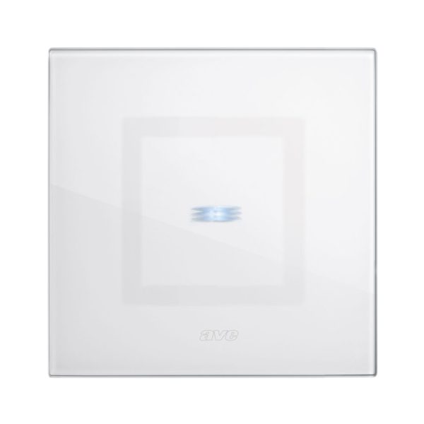 Placca 98X98 Vetro Bianca Touch 1C. AVE 44PVTCQ21BL
