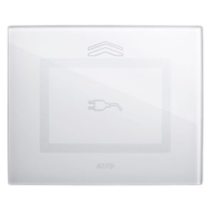 Placca Touch Vetro S44 Bian.Spina3M AVE 44PVTCS3BL