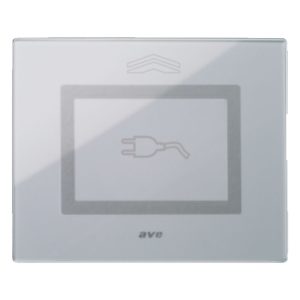 Placca Touch Vetro, S44 Grigia Spin AVE 44PVTCS3GO