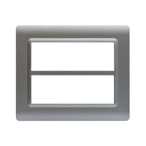Placca Tecn.44 Argento Opaco 6+6M AVE 44PY012AO