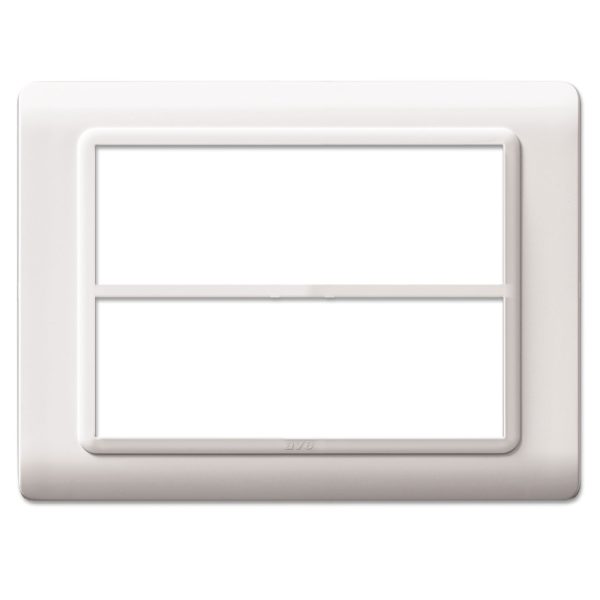 Placca Tecn.44 Bianco Ral9010 6+6M AVE 44PY012B