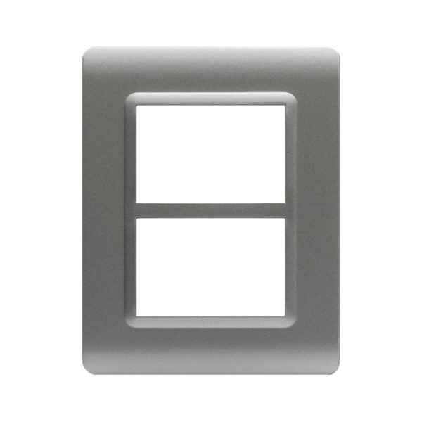 Placca Tecn.44 Argento Opaco 3+3M AVE 44PY033AO