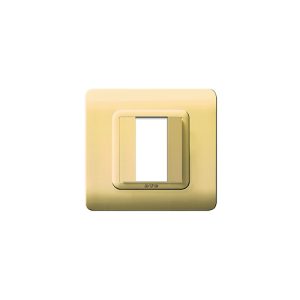 Placca Tecn.44 88X88 Ottone Luci.1M AVE 44PY31OT