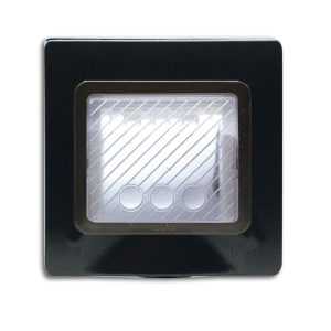 Placca Ip55 Nera Membrana S44 2M AVE 44SP02GSL