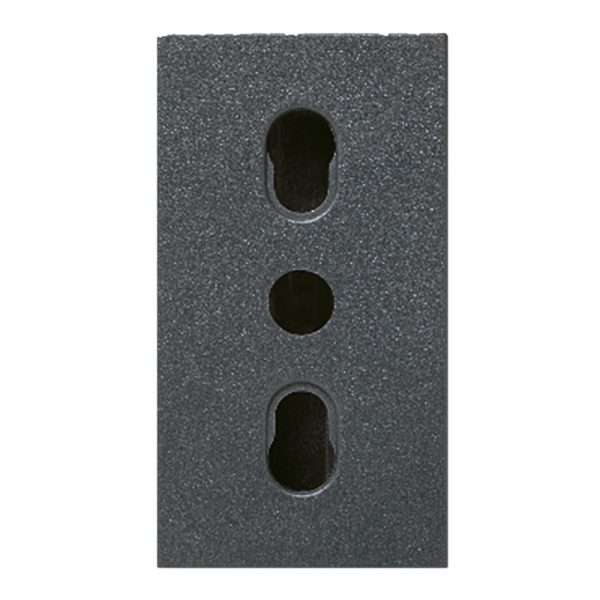 Presa Polisicur 2X10/16A+T Noir AVE 45306/15TS