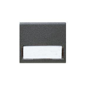 Pulsante Con Targh. X Sc.Tonda Noir AVE 45388S