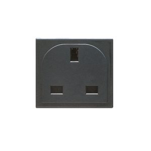 Presa 2P+T 13A 250V Ing.Bs1363 Noir AVE 45397TS