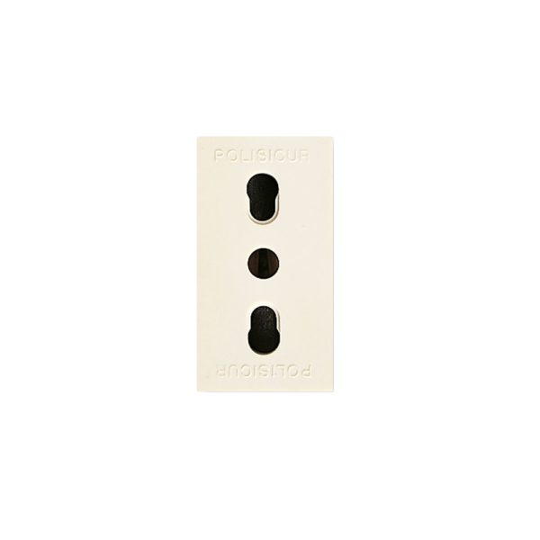 Presa Polisicur 2X10/16A+T Blanc AVE 45906/15TS