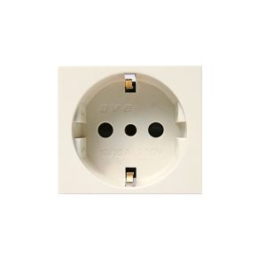 Presa Schuko P30 2P+T 16A Blanc AVE 45990TS