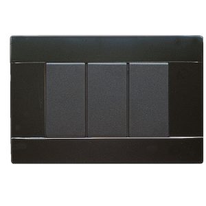 Placca Ral45 Lucida 3M.Nero Lucido AVE 45P03NL